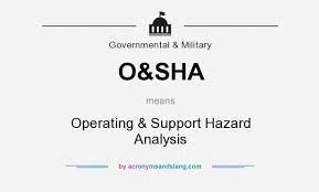 تجزیه و تحلیل خطرات عملیات و پشتیبانی (O&SHA)